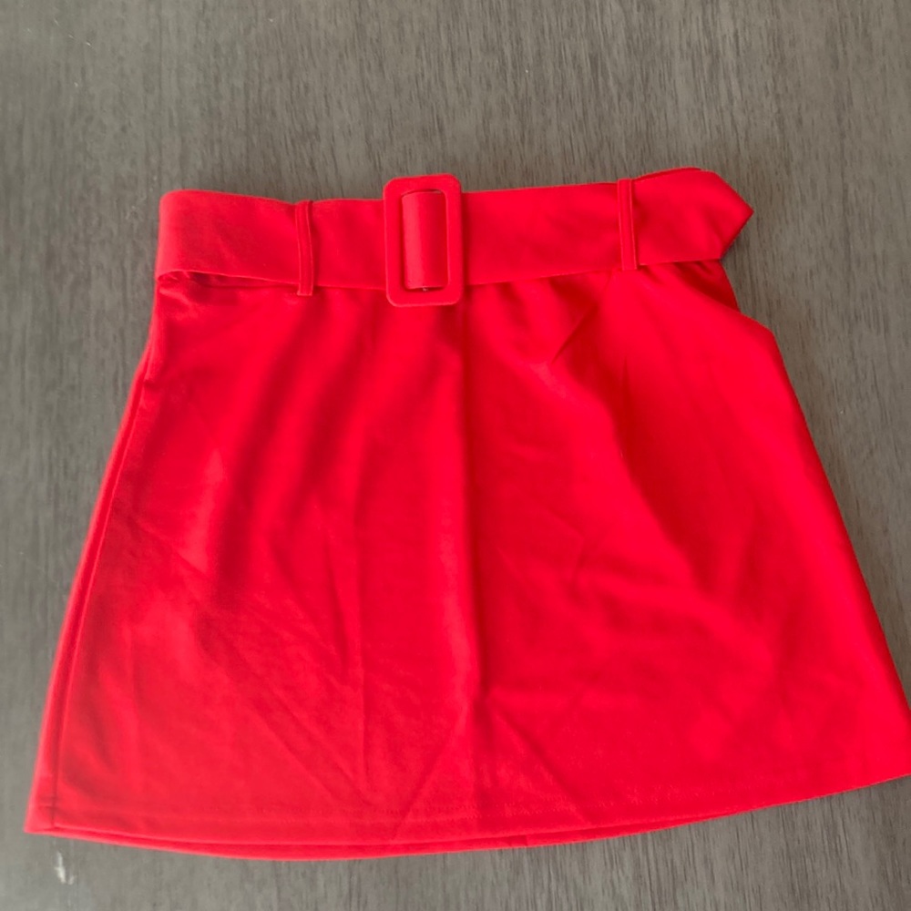 Red mini skirt form SHEIN